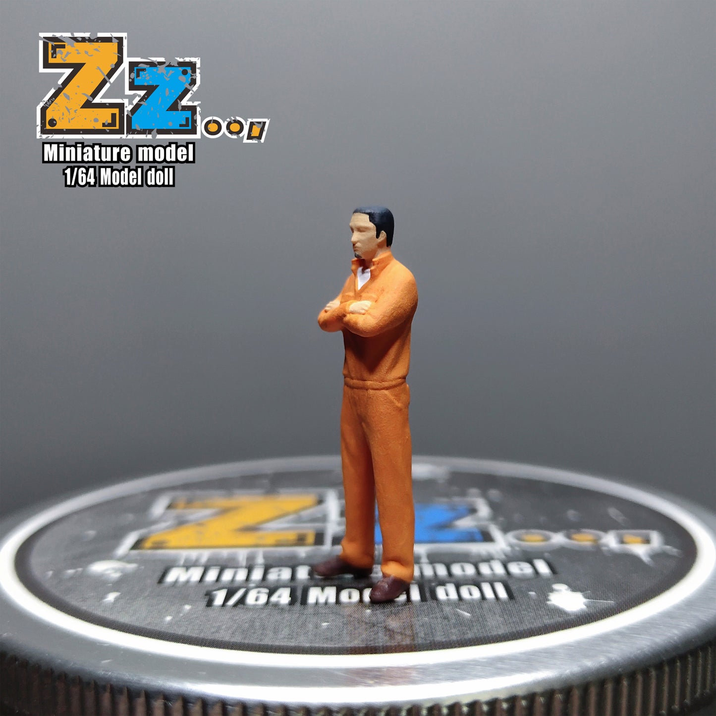 Zz Studio 1/64 Figure Model Gold Medal Technician Politics Collection Miniature Hand-painted