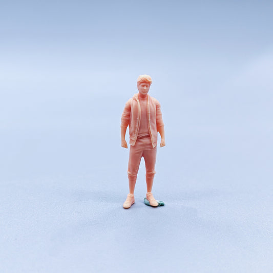 1/64 1/43 Figurines Scale Model Resin The Young Man Rolling Up His Sleeves Uncolored Miniatures Diorama Hand-painted C124