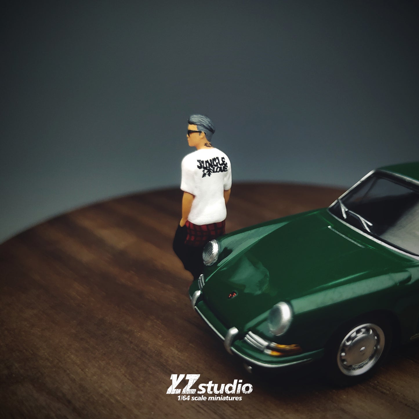 Zz Studio 1/64 Figure Model Sunglasses Flower Arm Retro Men Collection Miniature Hand-painted