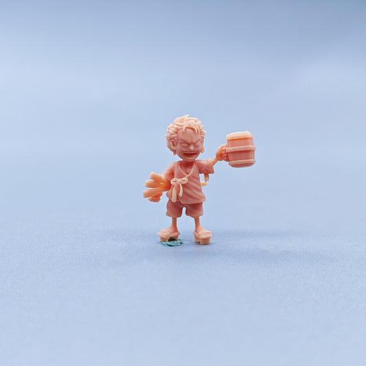 1/64 1/43 Figurines Scale Model Resin Q-version Drinking Zoro Uncolored Miniatures Diorama Hand-painted C118