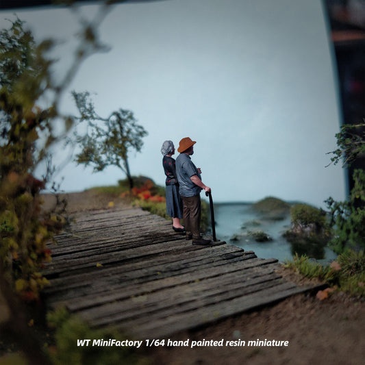 WT Minifactory 1/64 Scale Figurines Model Couple Duo Collection Miniature Hand-painted