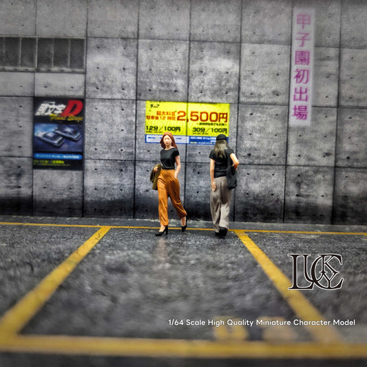 Lucky Studio 1/64 Scale Figurines Model Hurry Beauty Duo Collection Miniature Hand-painted