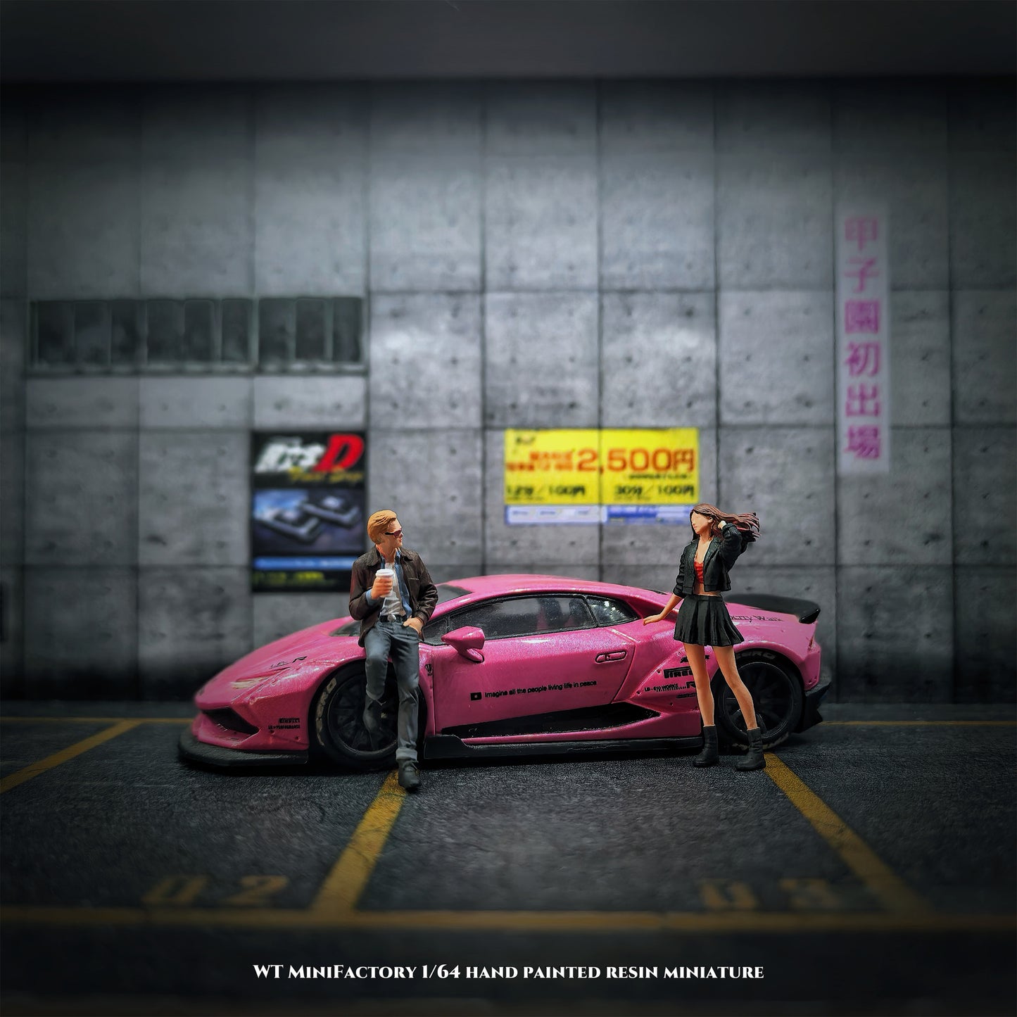 WT Minifactory 1/64 Scale Figurines Model Heartbeat Couple Duo Collection Miniature Hand-painted