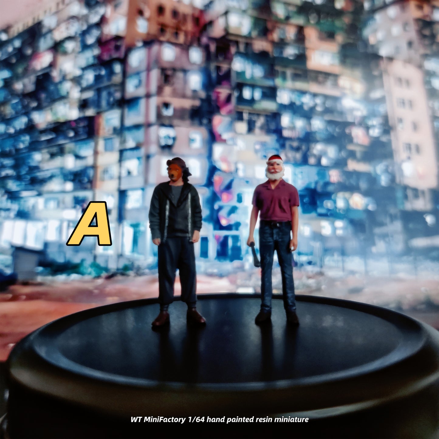 WT Minifactory 1/64 Scale Figurines Model Walled City Youth Collection Miniature Hand-painted