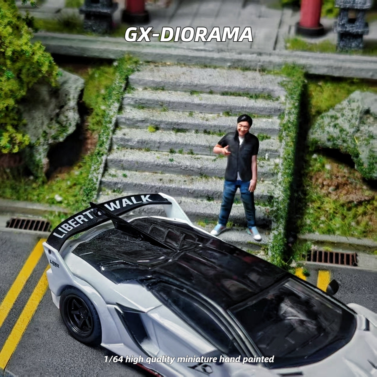 GX-DIORAMA 1/64 Figure Model Two Person Team in Charge CollectionMiniature Hand-painted