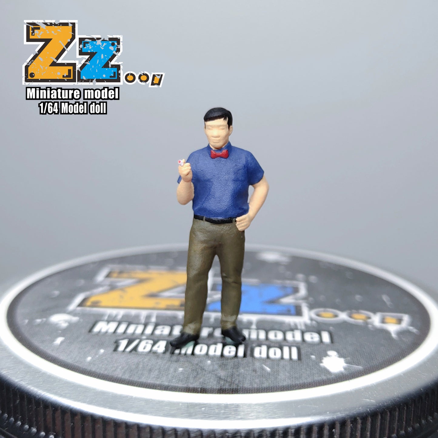 Zz Studio 1/64 Figure Model Gas Station Owner Yuichi Collection Miniature Hand-painted