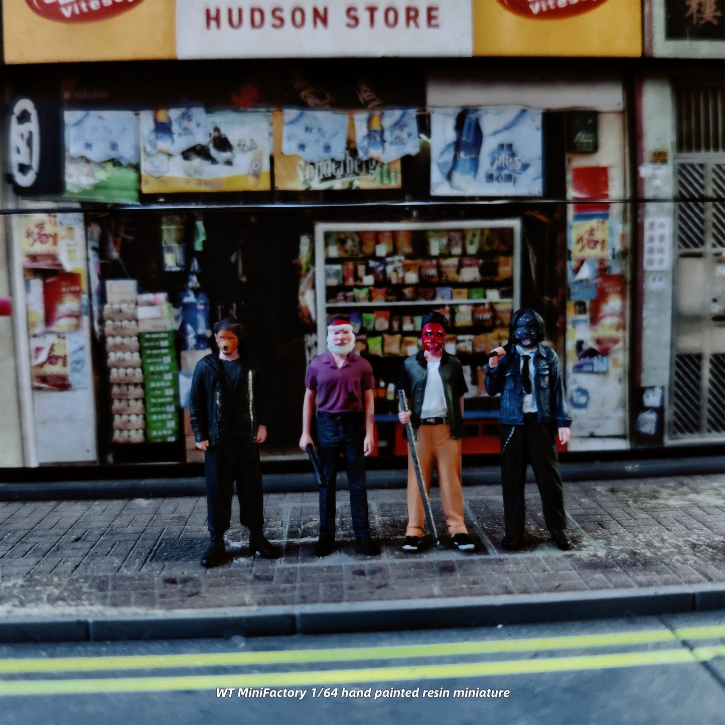 WT Minifactory 1/64 Scale Figurines Model Walled City Youth Collection Miniature Hand-painted