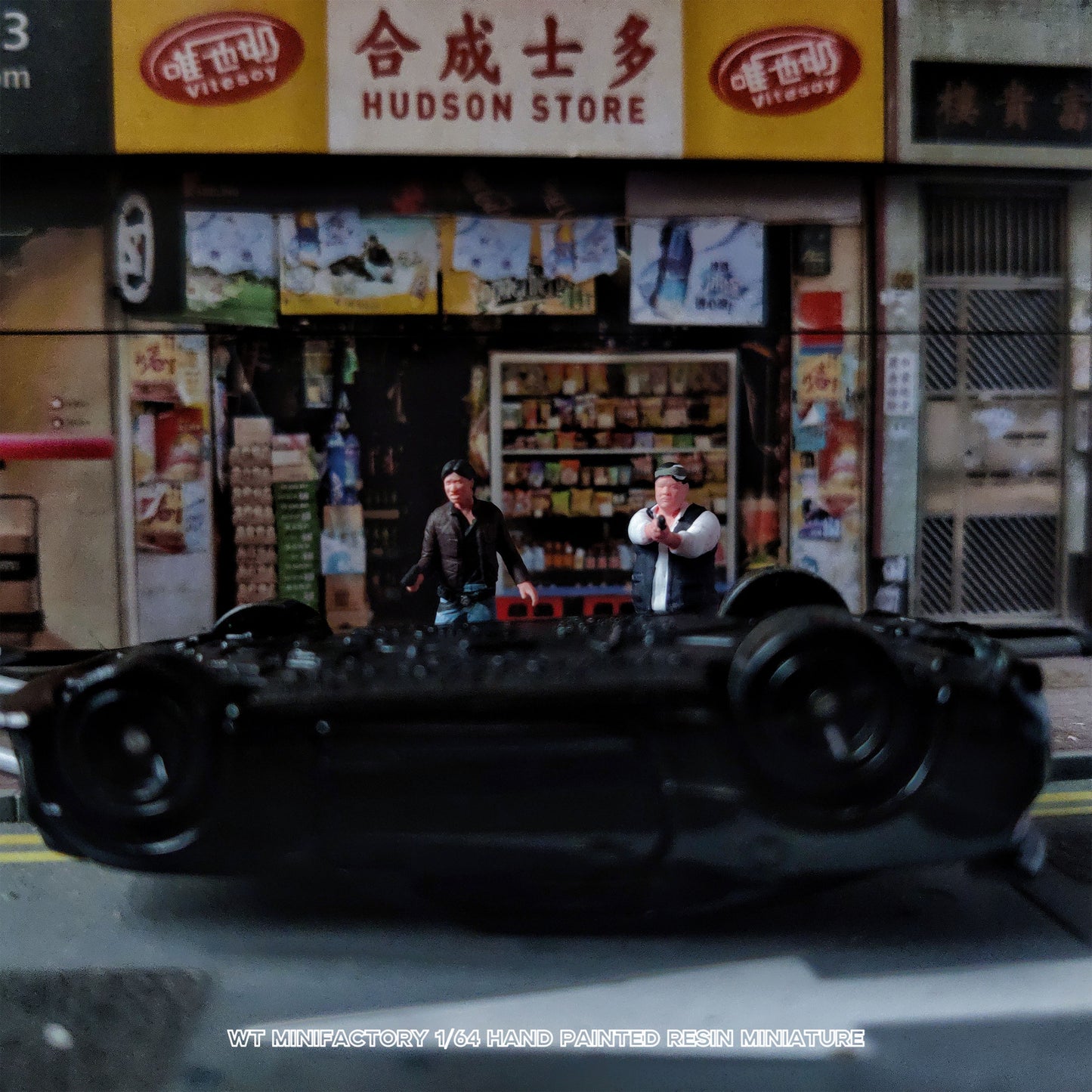 WT Minifactory 1/64 Scale Figurines Model Hong Kong-style Police and Gang Ster Collection Miniature Hand-painted