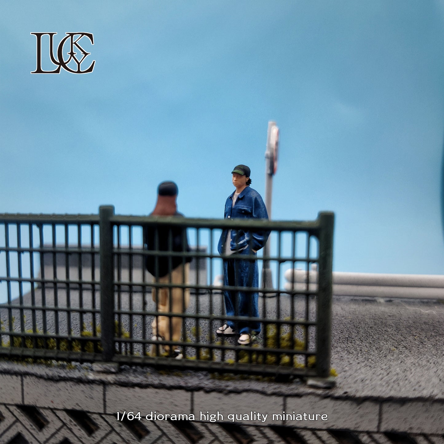 Lucky Studio 1/64 Scale Figurines Model Frank Men and Women Duo Collection Miniature Hand-painted