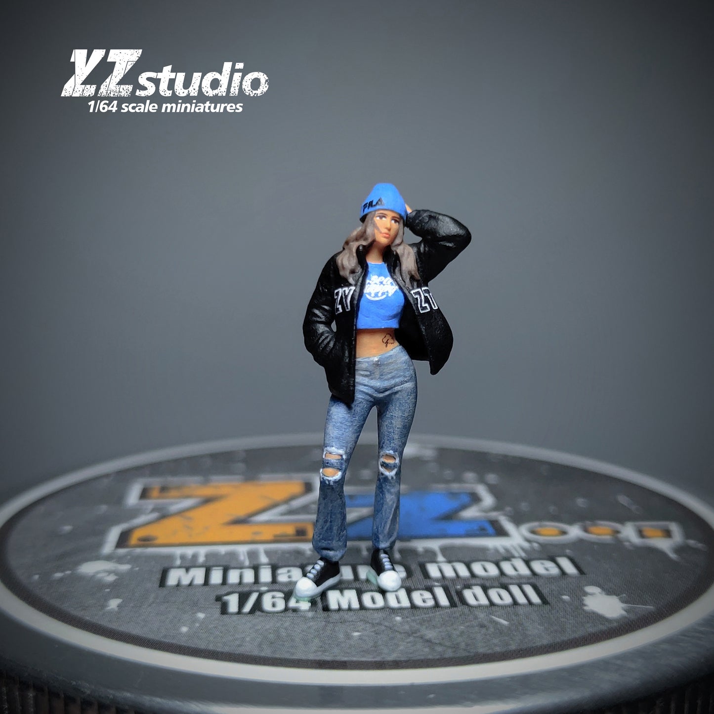 Zz Studio 1/64 Figure Model Kusa Sister Collection Miniature Hand-painted