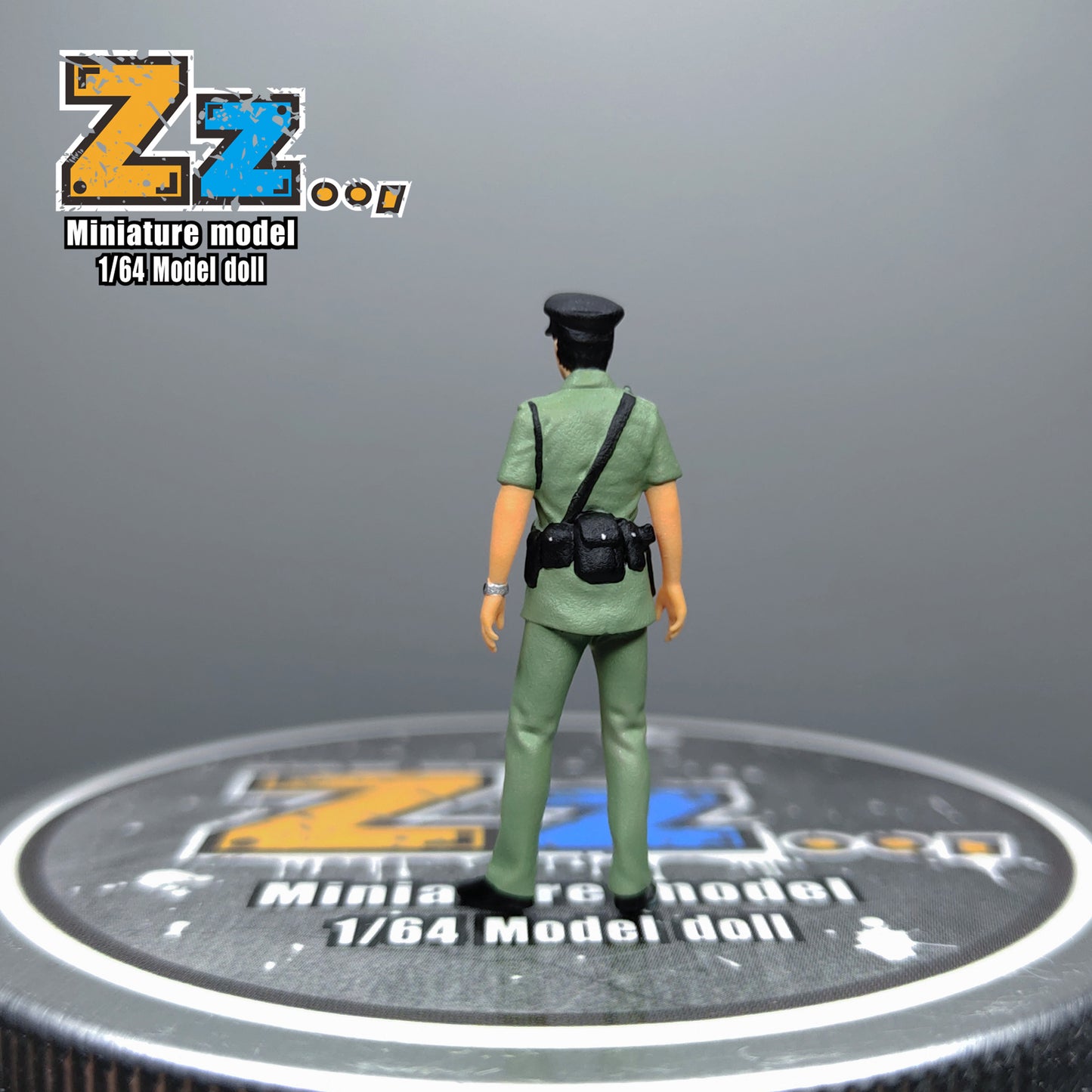 Zz Studio 1/64 Figure Model Hong Kong Veteran Police Officer Collection Miniature Hand-painted
