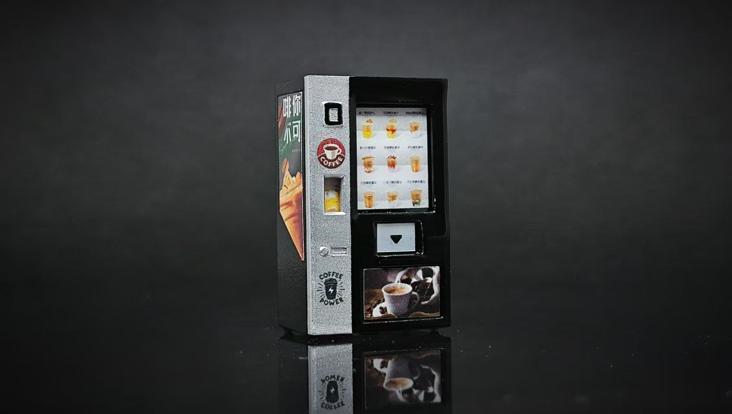 WX-MADE 1/64 Scale Figurines Model New Coffee Vending Machine Collection Miniature Hand-painted