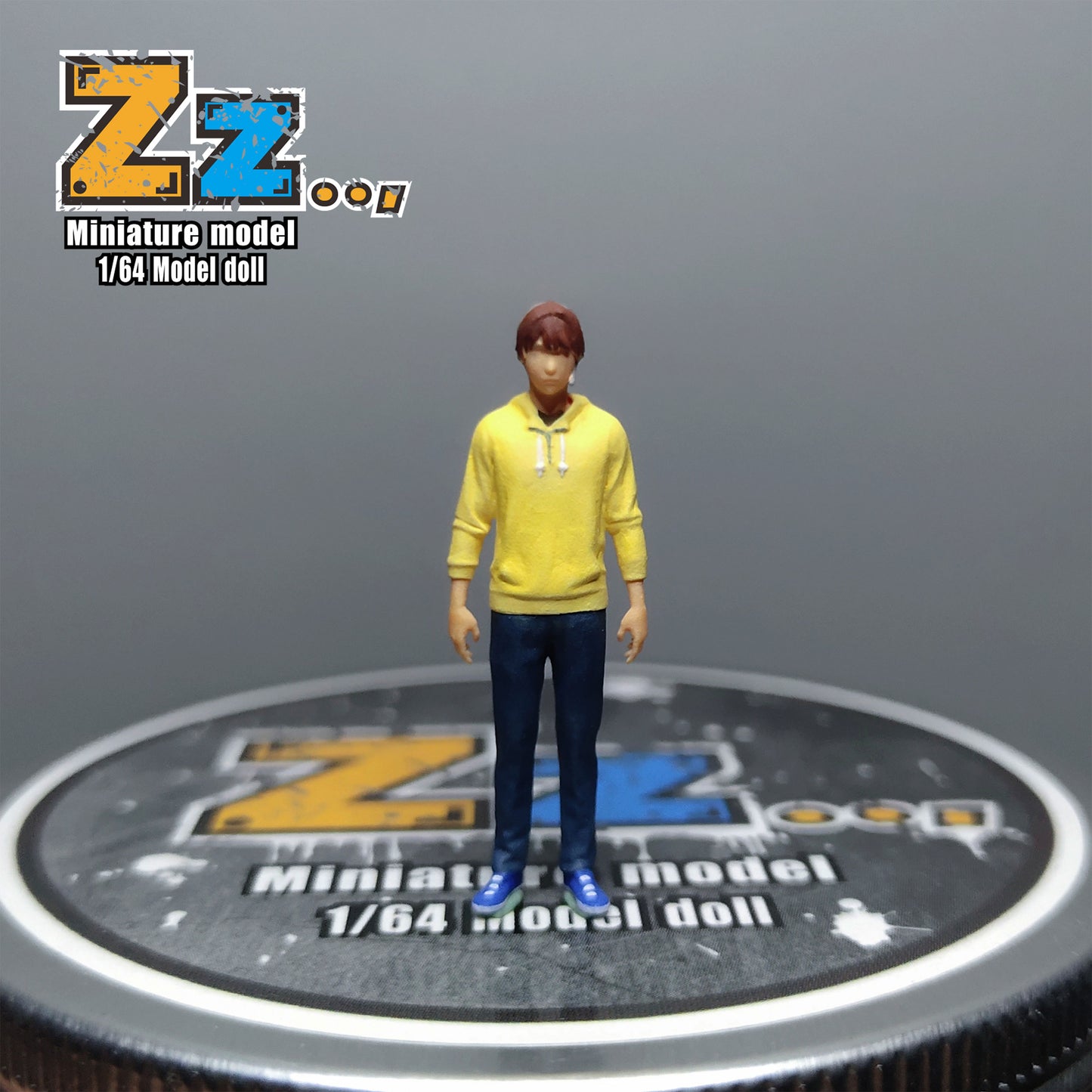Zz Studio 1/64 Figure Model Katagiri Xia Xiang - Yellow Clothes Collection Miniature Hand-painted