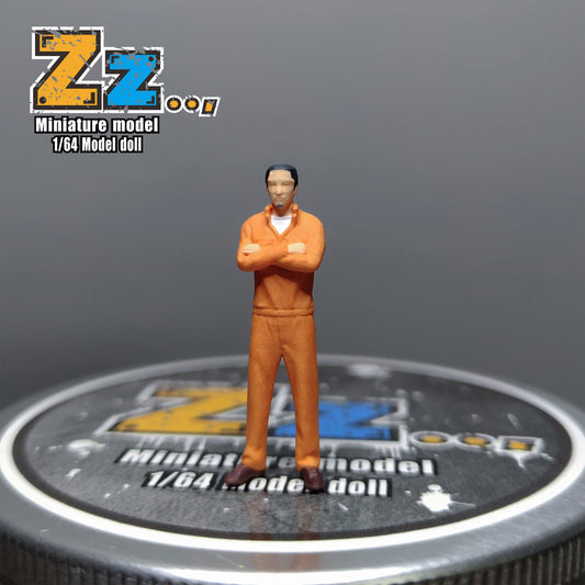 Zz Studio 1/64 Figure Model Gold Medal Technician Politics Collection Miniature Hand-painted