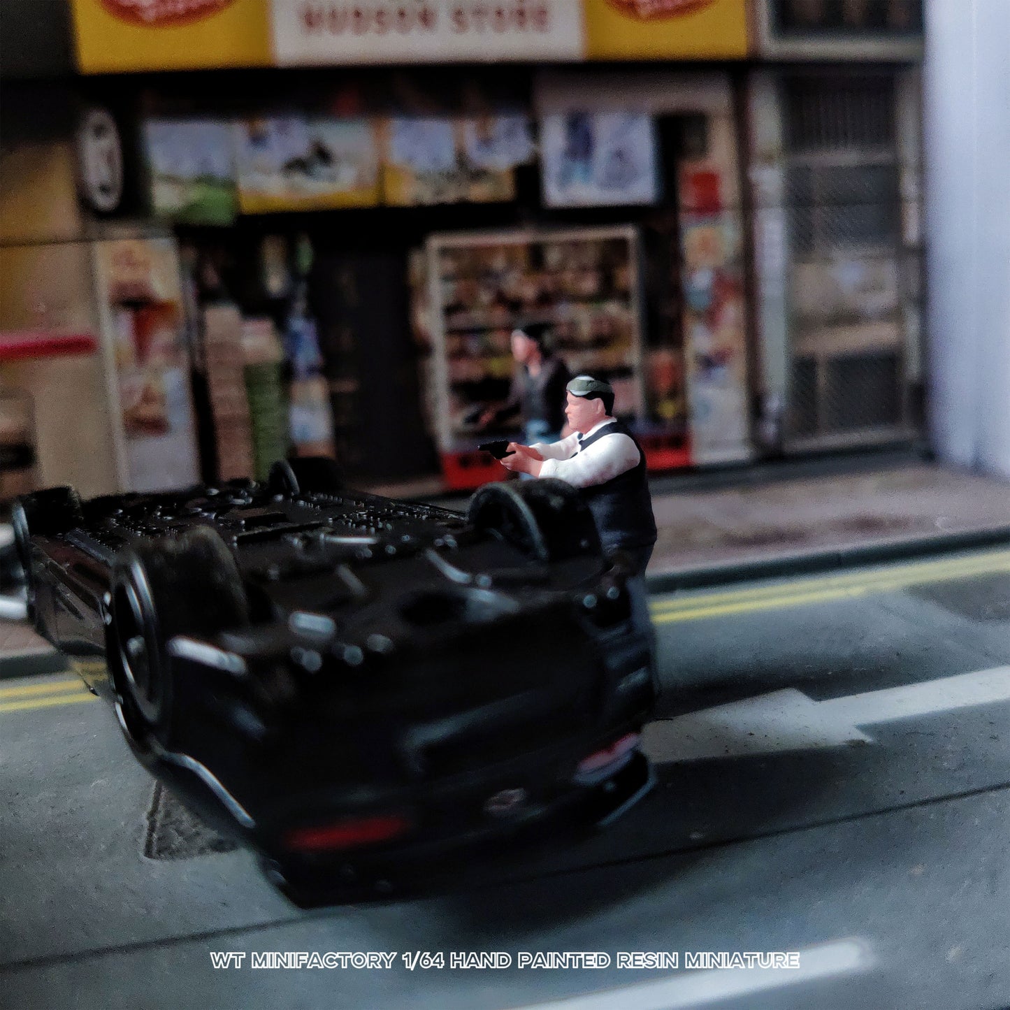 WT Minifactory 1/64 Scale Figurines Model Hong Kong-style Police and Gang Ster Collection Miniature Hand-painted