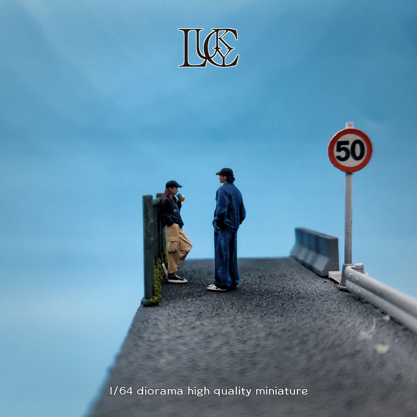 Lucky Studio 1/64 Scale Figurines Model Frank Men and Women Duo Collection Miniature Hand-painted