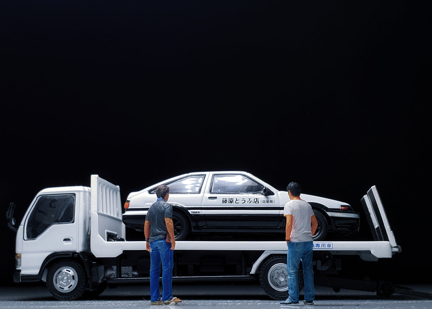 Zz Studio 1/64 Figure Model Movie Version - Father Son Driver Collection Miniature Hand-painted