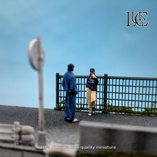 Lucky Studio 1/64 Scale Figurines Model   Frank Men and Women Duo Collection Miniature Hand-painted