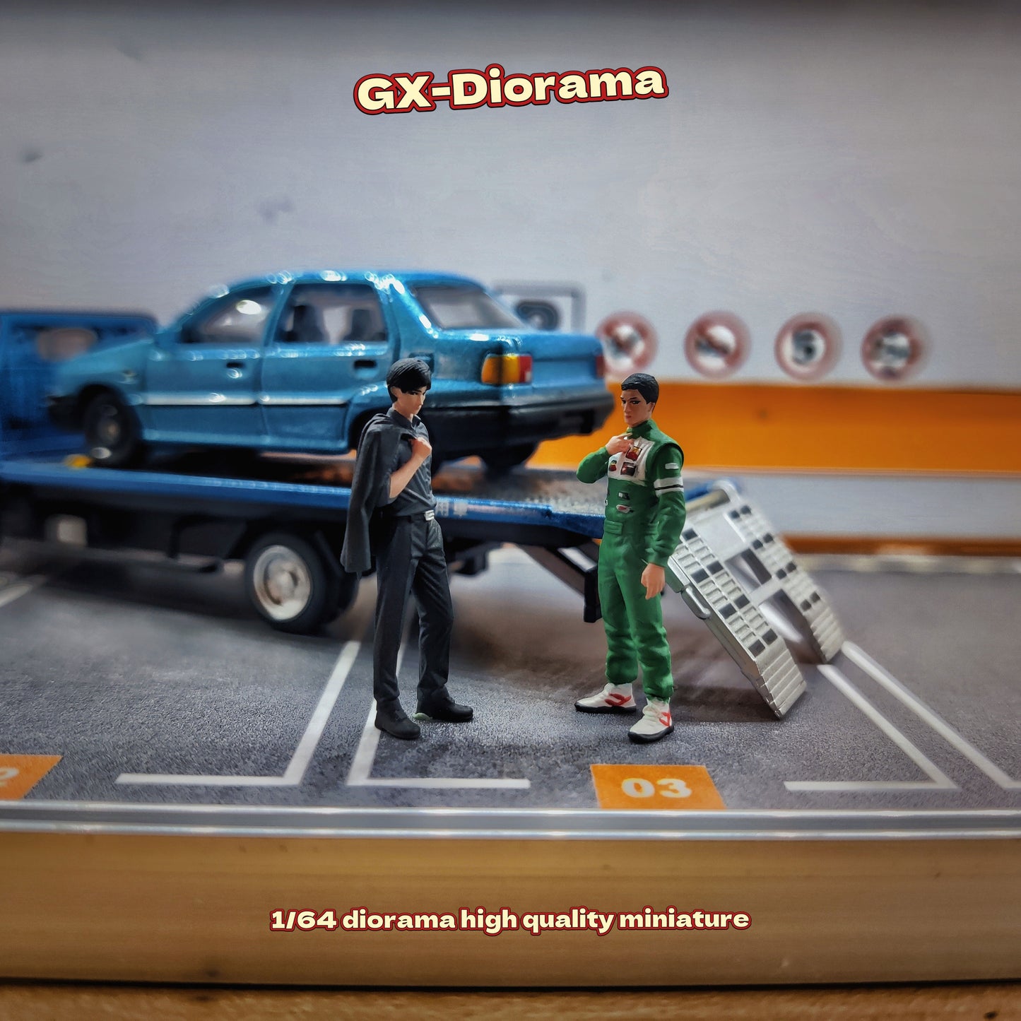 GX-DIORAMA 1/64 Figure Model Takahashi Ryosuke & Tatemoto Tomoyuki Duo Collection Miniature Hand-painted