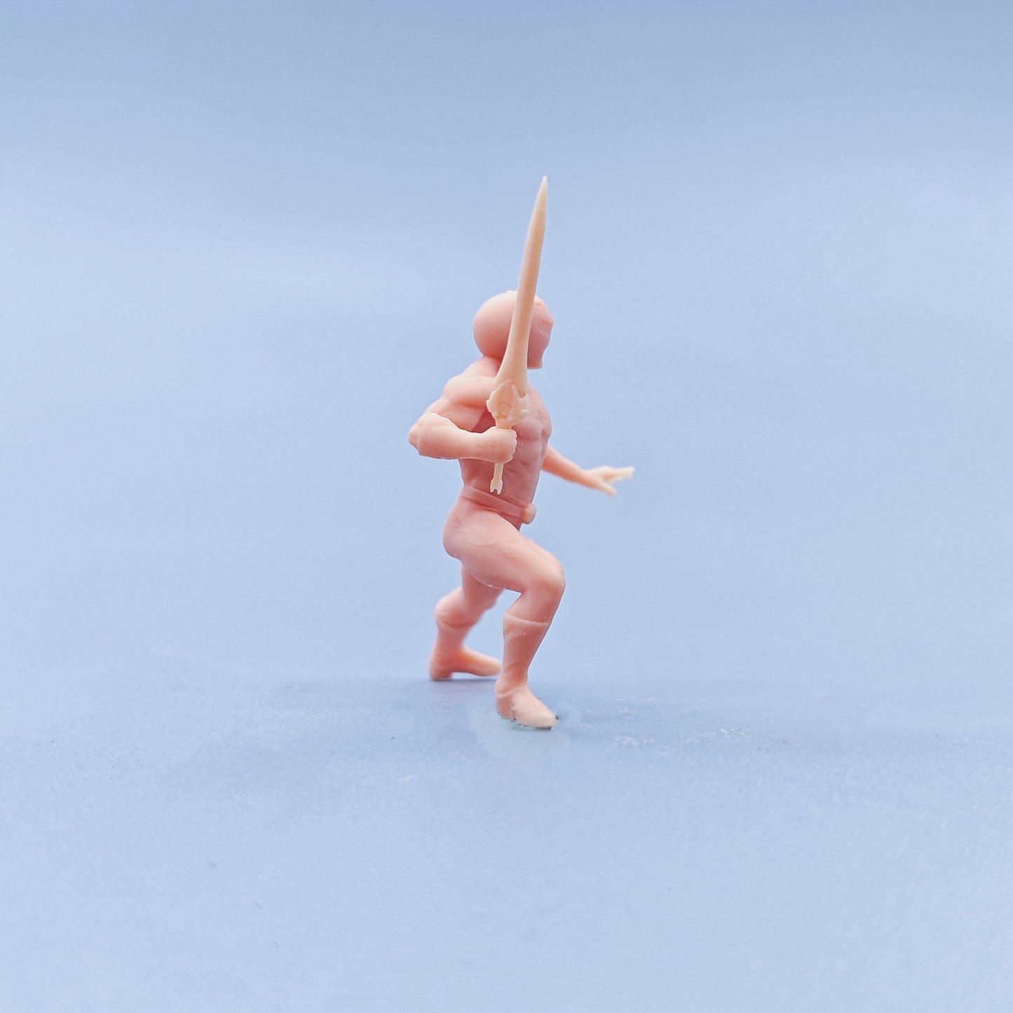 1/64 1/43 Figurines Scale Model Resin Extraordinary Squad Red Warrior Half Squat Uncolored Miniatures Diorama Hand-painted D604