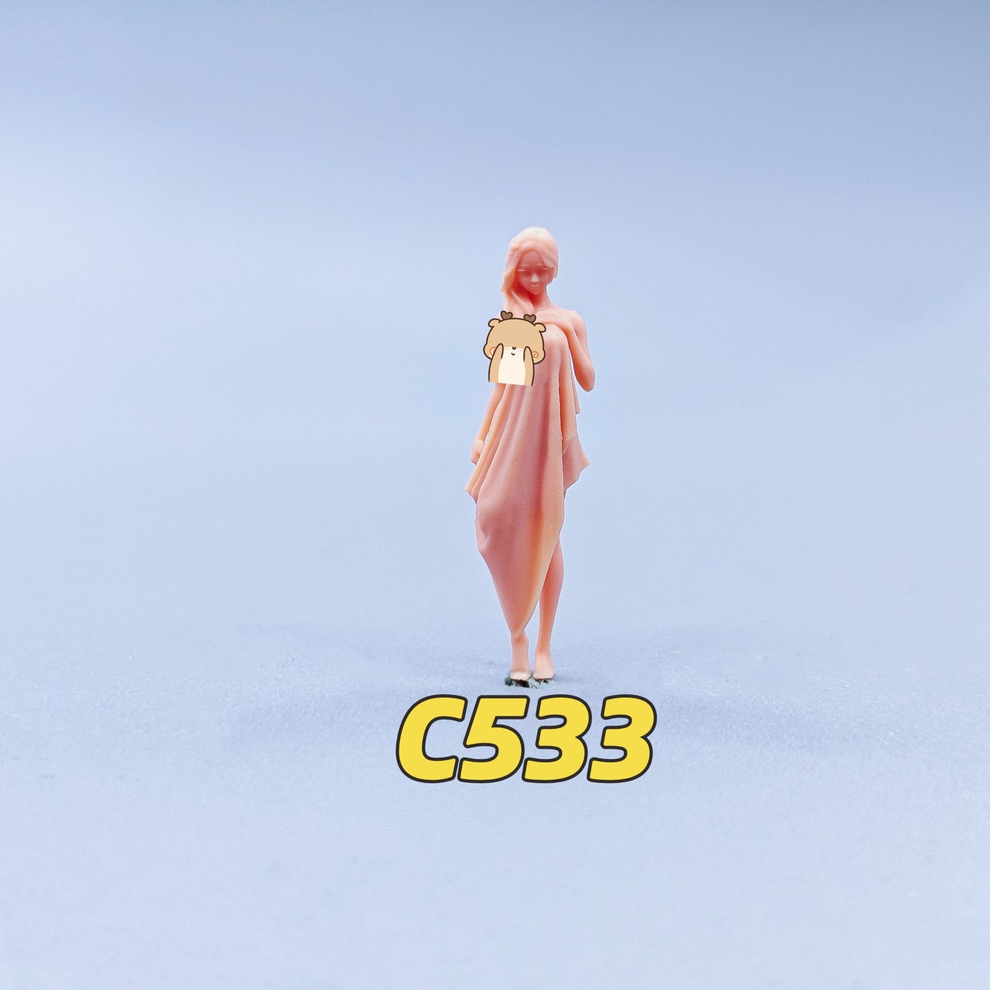 1/64 1/43 Figurines Scale Model Resin Bathrobe Girl Uncolored Miniatures Diorama Hand-painted C531 C535