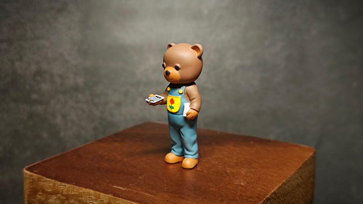 WX-MADE 1/64 Scale Figurines Model The Girl Handing Out Leaflets Collection Miniature Hand-painted