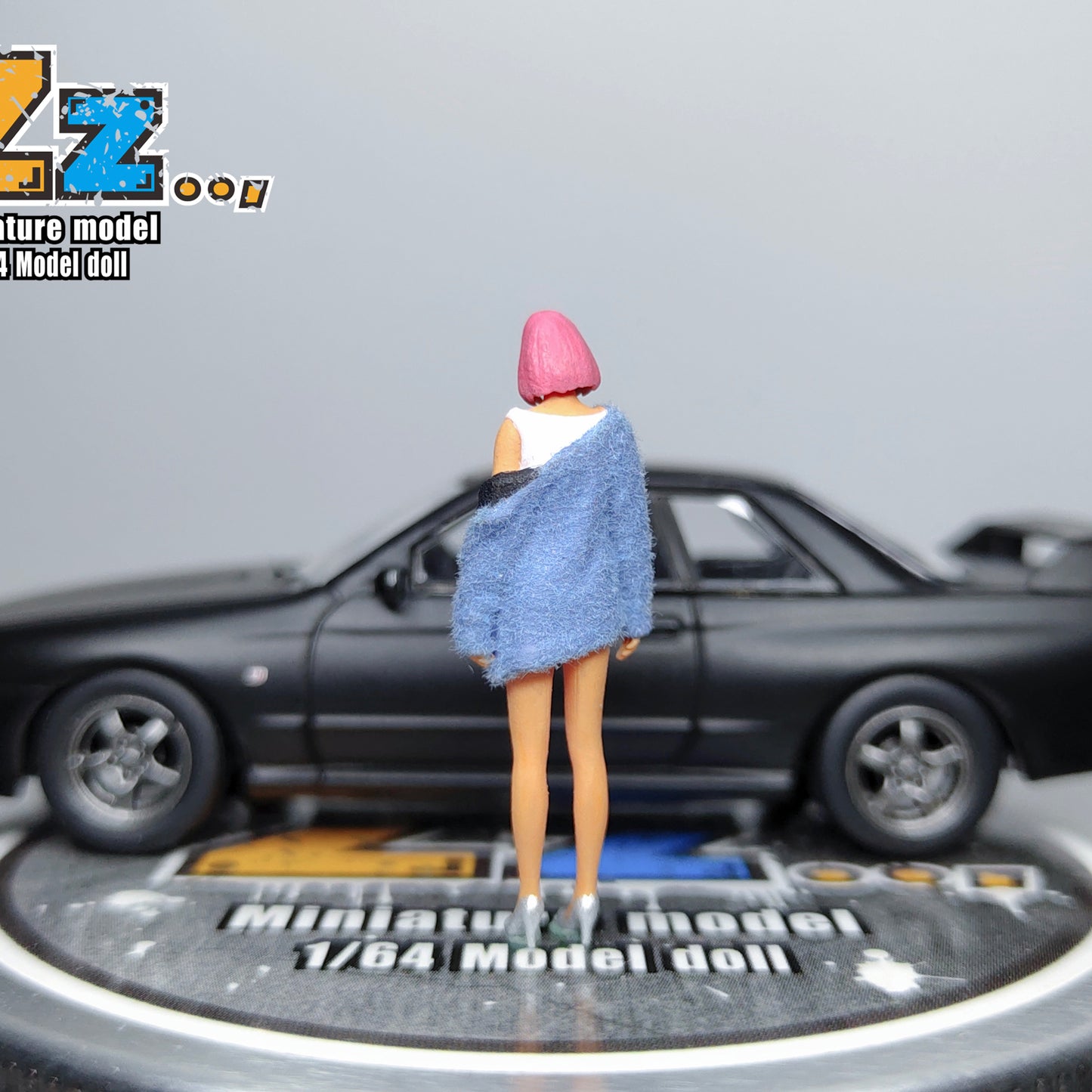Zz Studio 1/64 Figure Model Furry Girl Collection Miniature Hand-painted