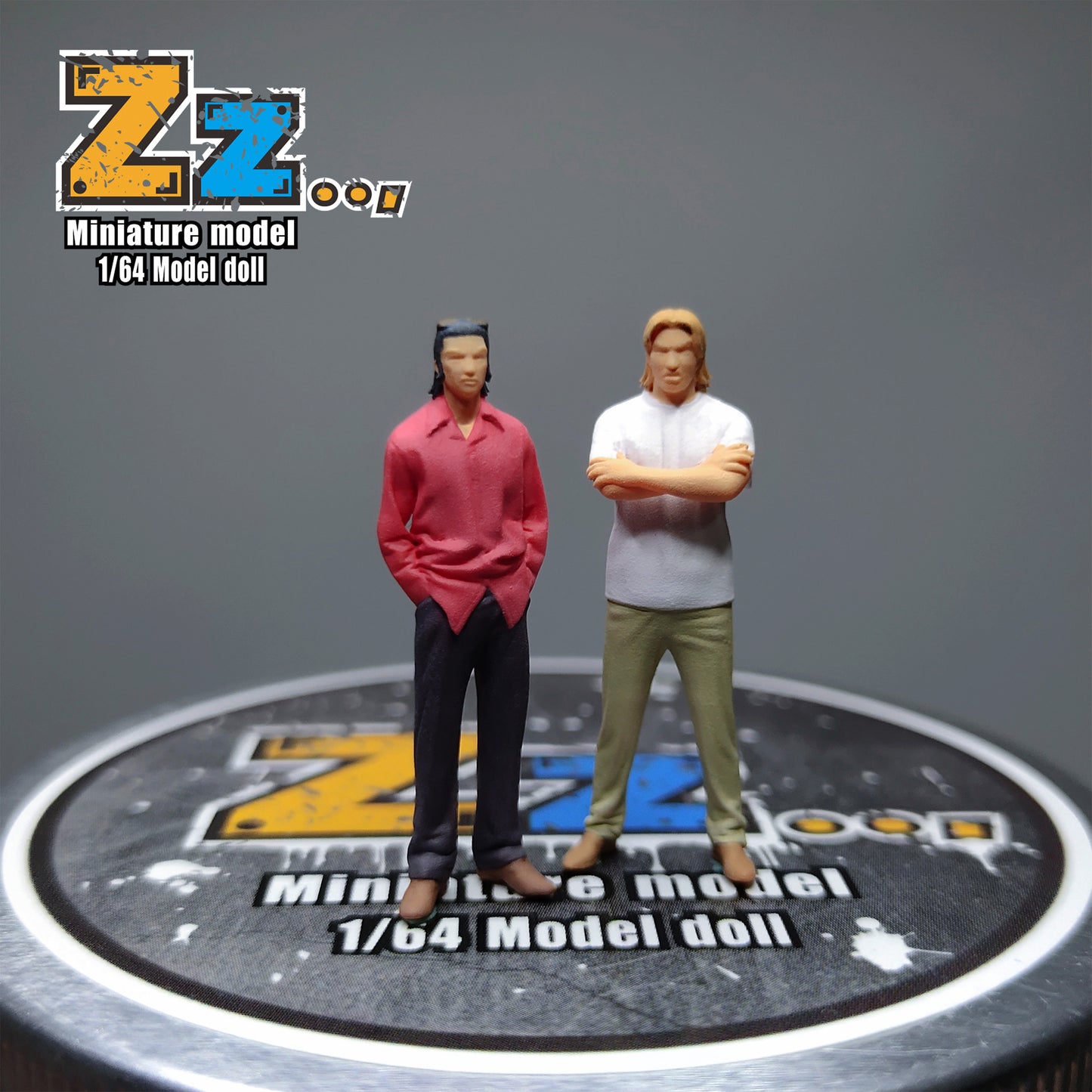 Zz Studio 1/64 Figure Model Members of The Emperor Racing Team Collection Miniature Hand-painted