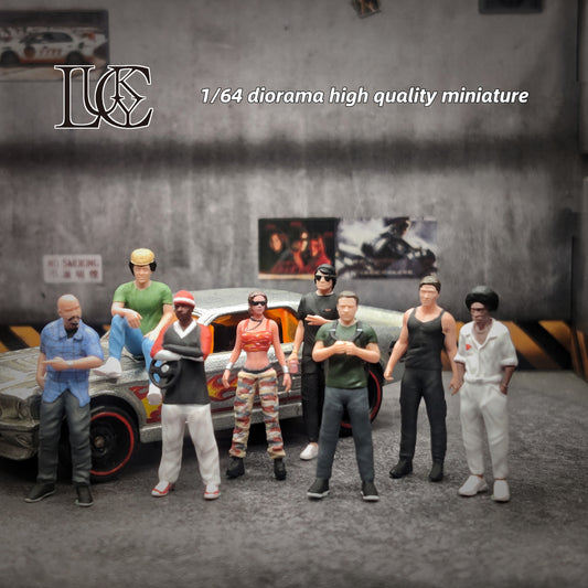 Lucky Studio 1/64 Scale Figurines Model Quick Character Reservation Collection Miniature Hand-painted