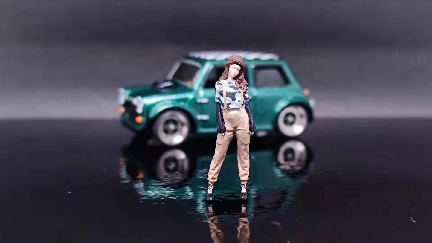 Wx-Made 1/64 Scale Figurines Model Colorful Clothing Suspender Pants Collection Miniature Hand-painted