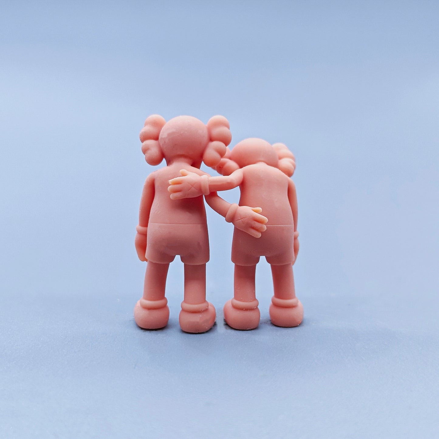 1/64 1/43 Figurines Scale Model Resin Dolls That Support Each Other Uncolored Miniatures Diorama Hand-painted C929