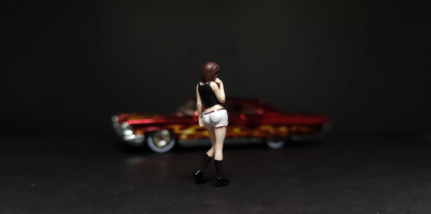 WX-MADE 1/64 Scale Figurines Model Sexy Standing Mary Collection Miniature Hand-painted
