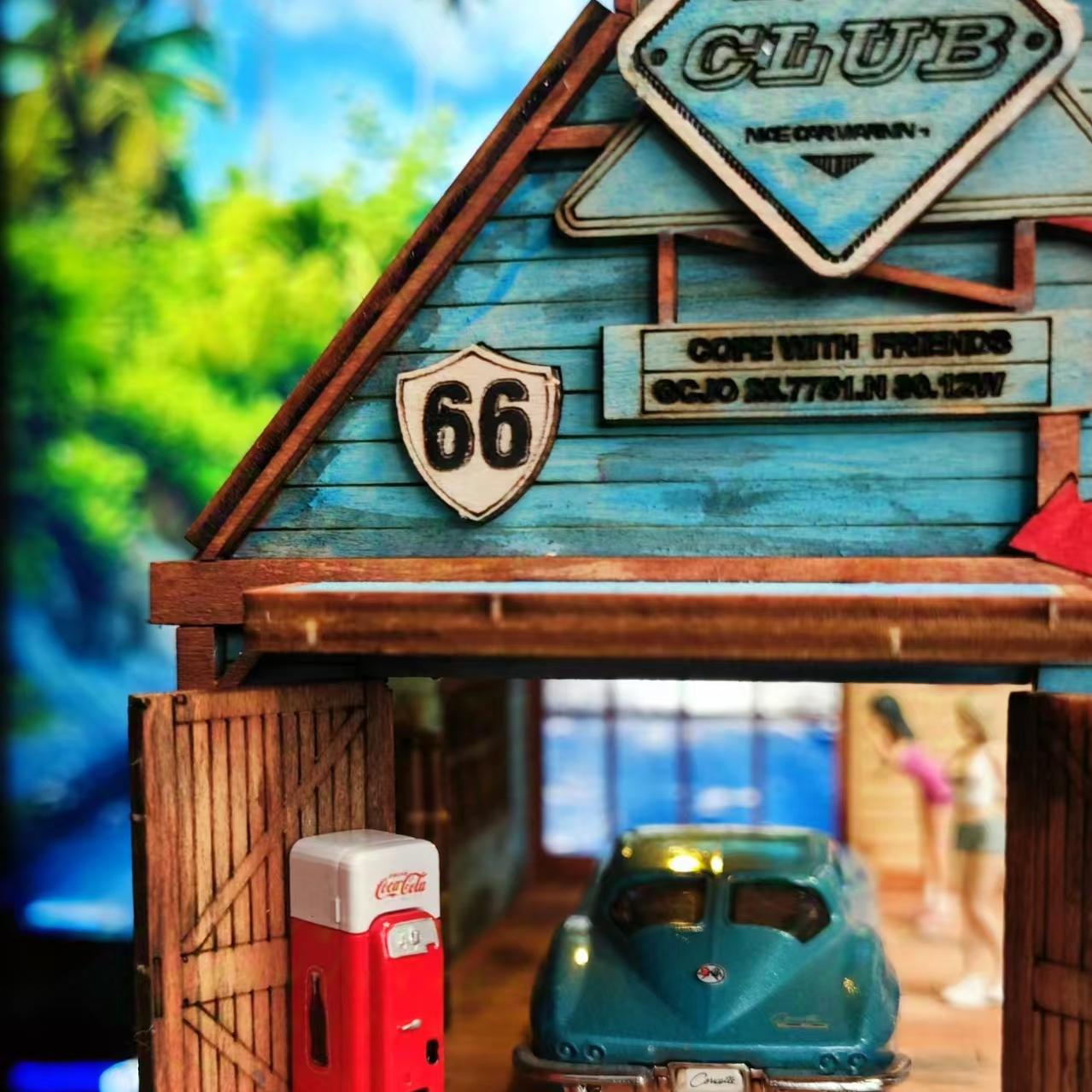 WX-MADE 1/64 Scale Figurines Model New Retro Cola Vending Machine Collection Miniature Hand-painted