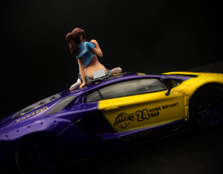 Cx Miniatures Diorama 1/64 Scale Figurines Model  JK sit Girl Collection Hand-painted