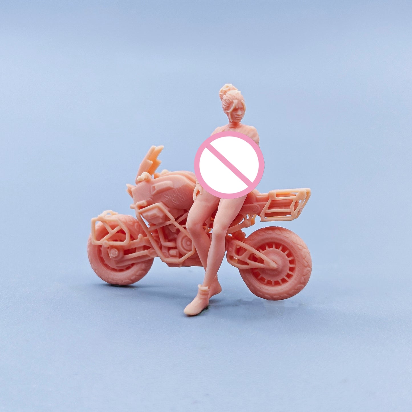 1/64 1/43 Figurines Scale Model Resin Motorcycle Girl Uncolored Miniatures Diorama Hand-painted D327 D328