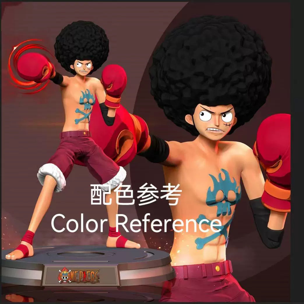 1/64 1/43 Figurines Scale Model Resin Luffy with Exploding Head Uncolored Miniatures Diorama Hand-painted C021