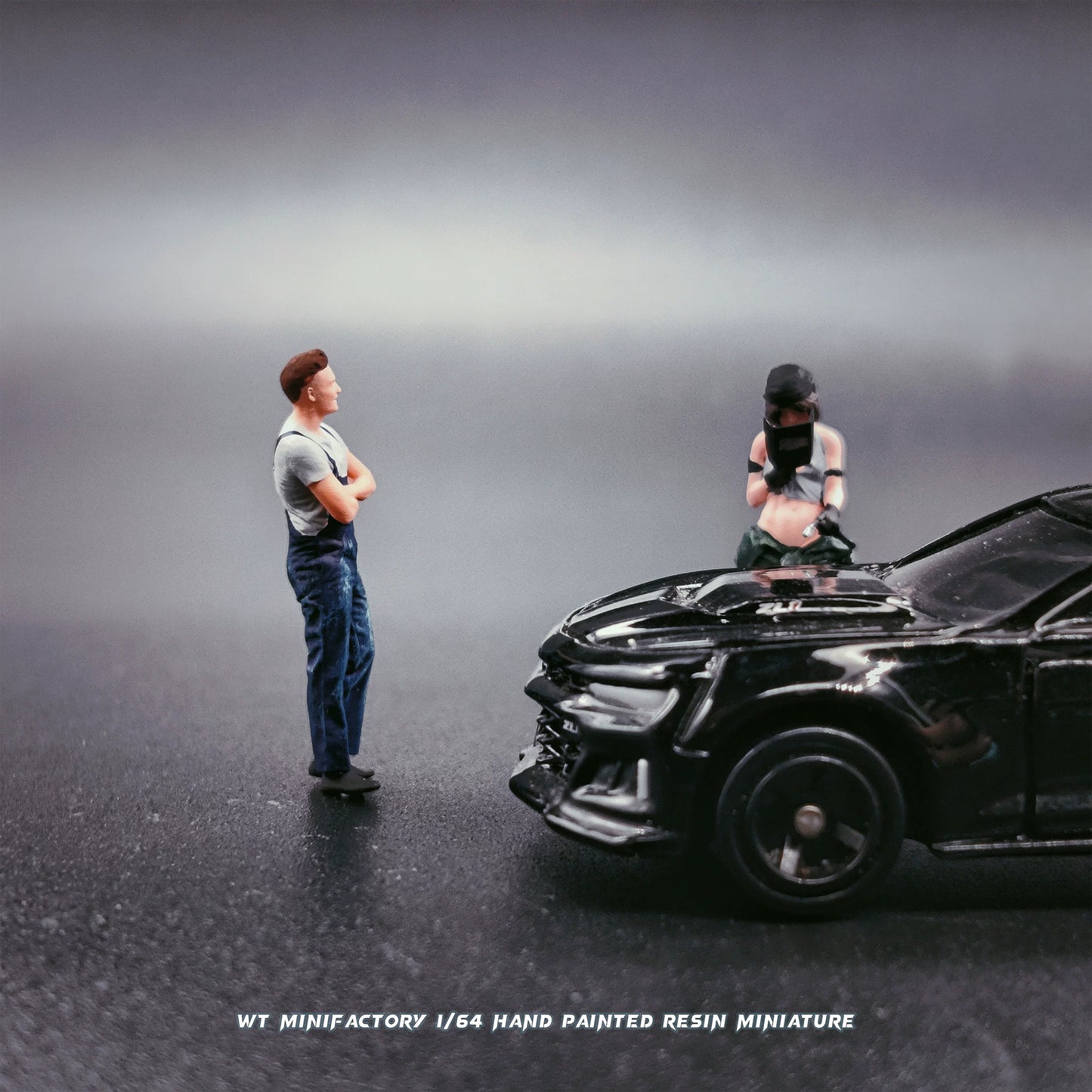 WT Minifactory 1/64 Scale Figurines Model Repair Men and Women Collection Miniature Hand-painted