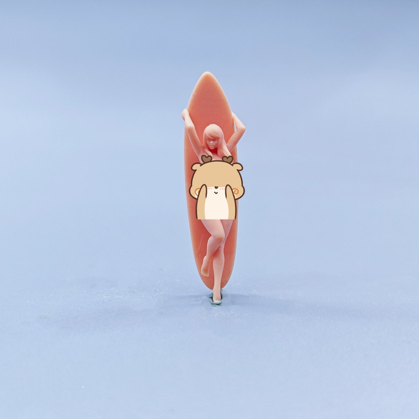 1/64 1/43 Figurines Scale Model Resin Surfboard Girl Uncolored Miniatures Diorama Hand-painted C730 C731