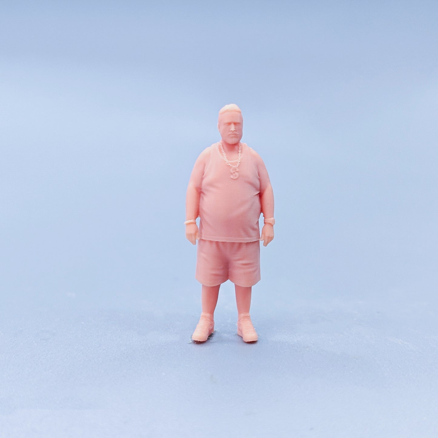 1/64 1/43 Figurines Scale Model Resin Big Gold Chain Boss Uncolored Miniatures Diorama Hand-painted D133