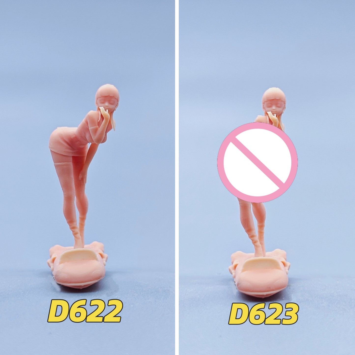 1/64 1/43 Figurines Scale Model Resin Bulma Flying Kiss Uncolored Miniatures Diorama Hand-painted D622 D623