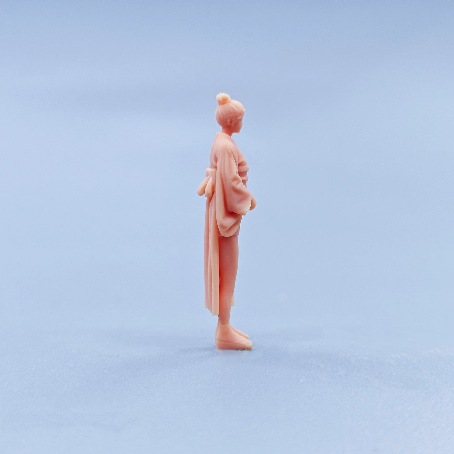 1/64 1/43 Figurines Scale Model Resin Maruko Kimono Girl Uncolored Miniatures Diorama Hand-painted D620