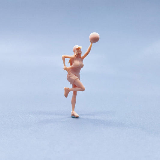 1/64 1/43 Figurines Scale Model Resin The Girl Who Picks Up Basketball Uncolored Miniatures Diorama Hand-painted W418