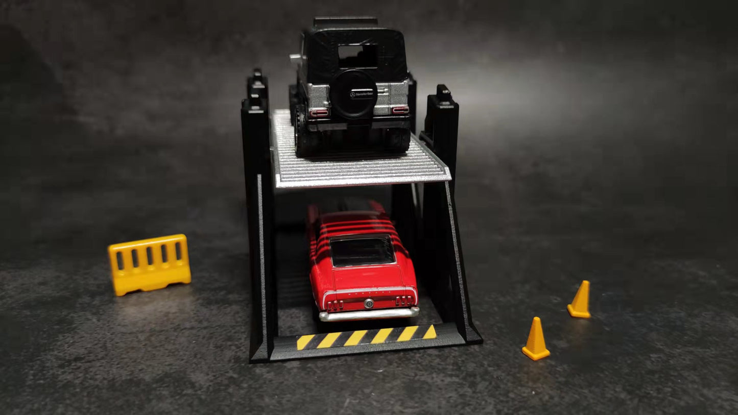 WX-MADE 1/64 Scale Figurines Model Second Generation Movable Three-dimensional Garage Collection Miniature Hand-painted