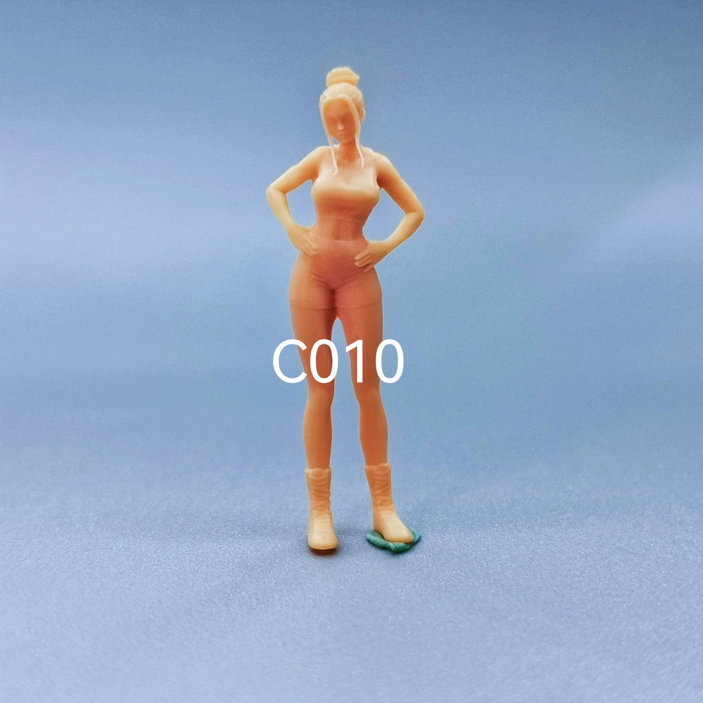 1/64 1/43 Figurines Scale Model Resin Forked Waist Meatball Beauty Uncolored Miniatures Diorama Hand-painted C010 C012
