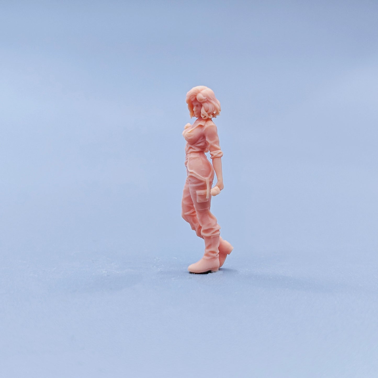 1/64 1/43 Figurines Scale Model Resin Standing Posture April Uncolored Miniatures Diorama Hand-painted C727