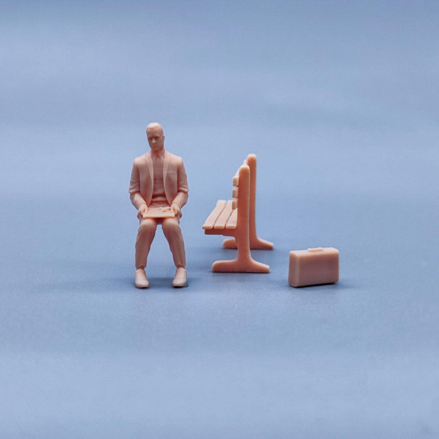 1/64 1/43 Figurines Scale Model Resin Forrest Gump Uncolored Miniatures Diorama Hand-painted W436