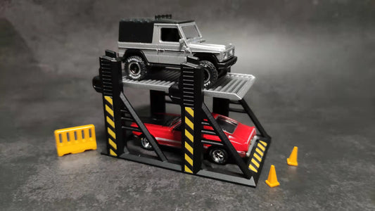 WX-MADE 1/64 Scale Figurines Model Second Generation Movable Three-dimensional Garage Collection Miniature Hand-painted