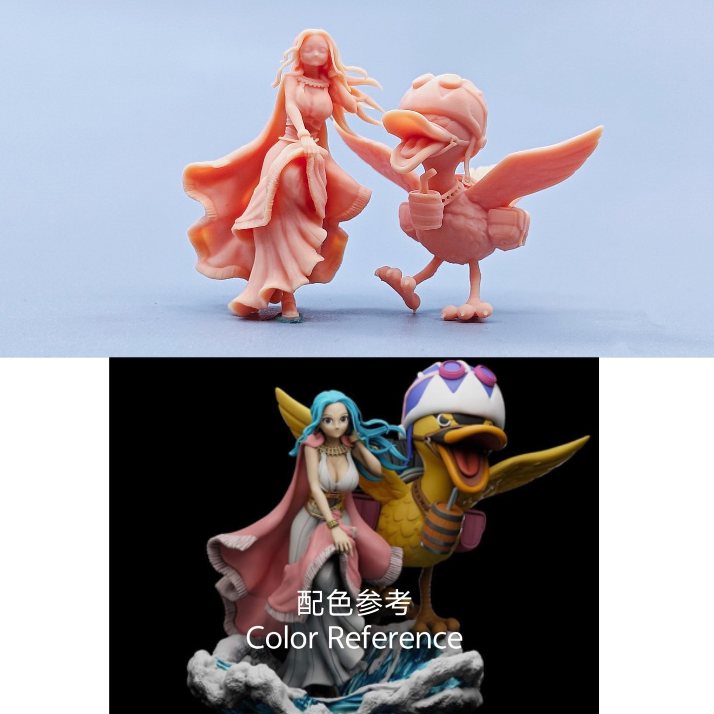 1/64 1/43 Figurines Scale Model Resin One Piece Princess Vivi and Piero Uncolored Miniatures Diorama Hand-painted C428