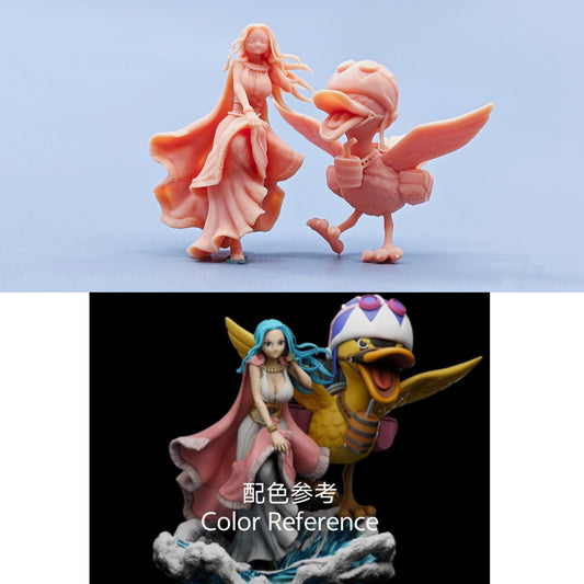 1/64 1/43 Figurines Scale Model Resin  Princess Vivi and Piero Uncolored Miniatures Diorama Hand-painted C428