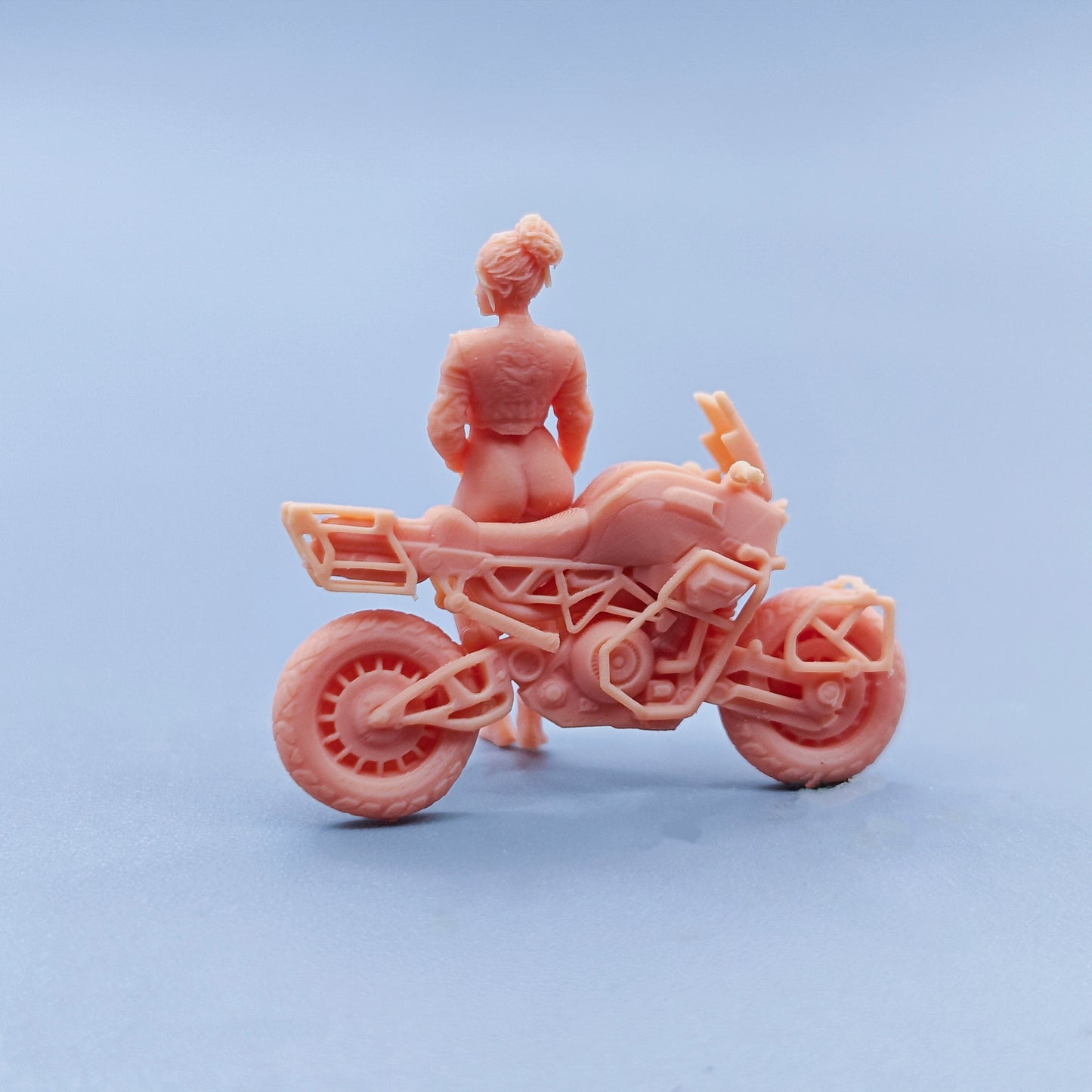 1/64 1/43 Figurines Scale Model Resin Motorcycle Girl Uncolored Miniatures Diorama Hand-painted D327 D328